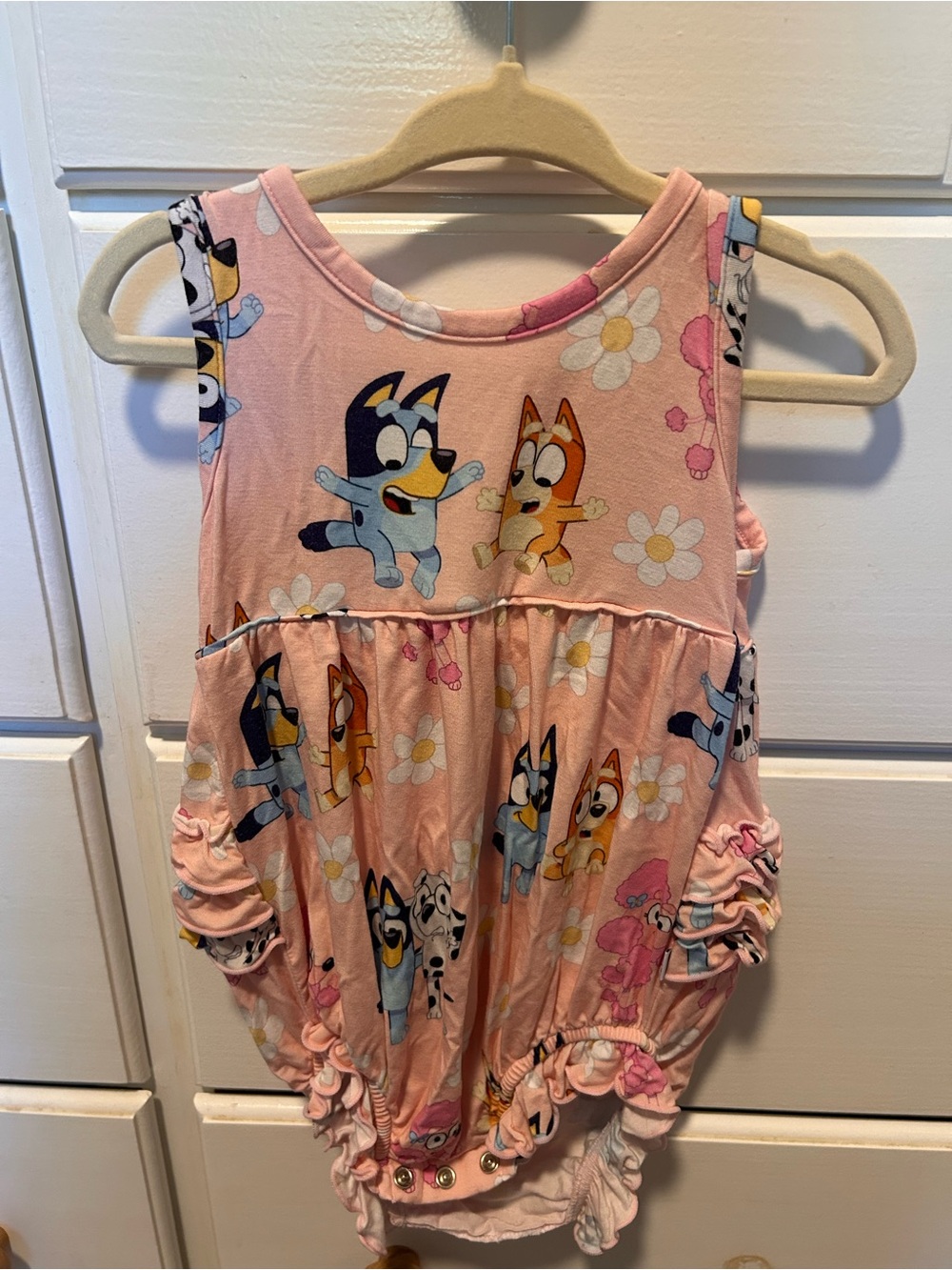 Little Sleepies Bluey bubble romper 12-18 months